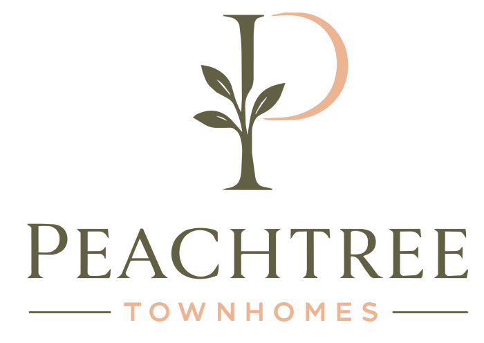 Peachtree Townhomes logo designed by Bill Grady